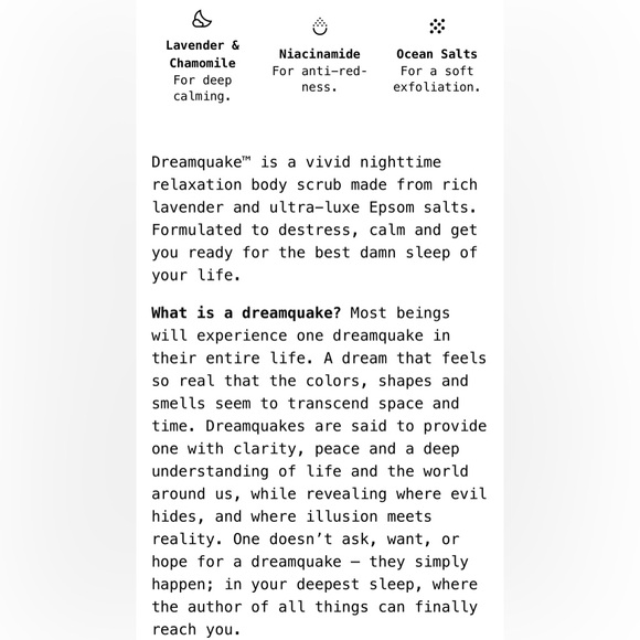 Dew Of The Gods Dreamquake Body Scrub - Picture 3 of 6